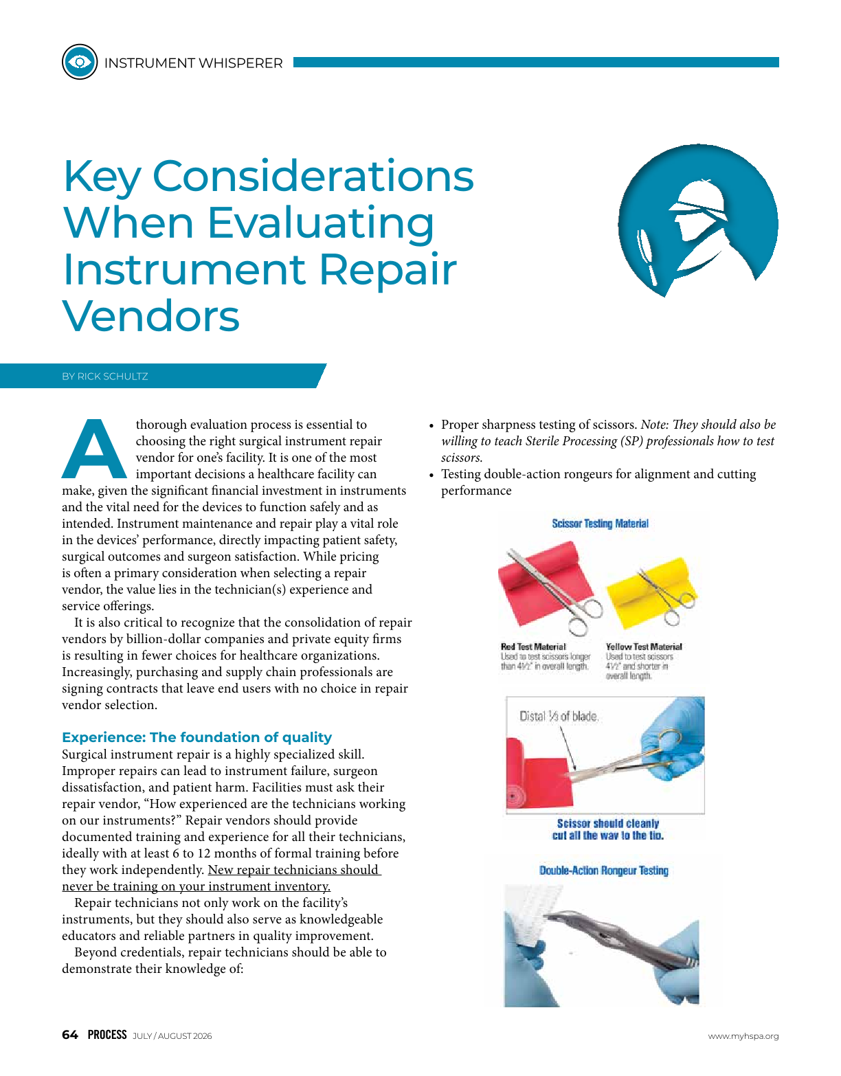 Key Considerations When Evaluating Instrument Repair Vendors, page 1