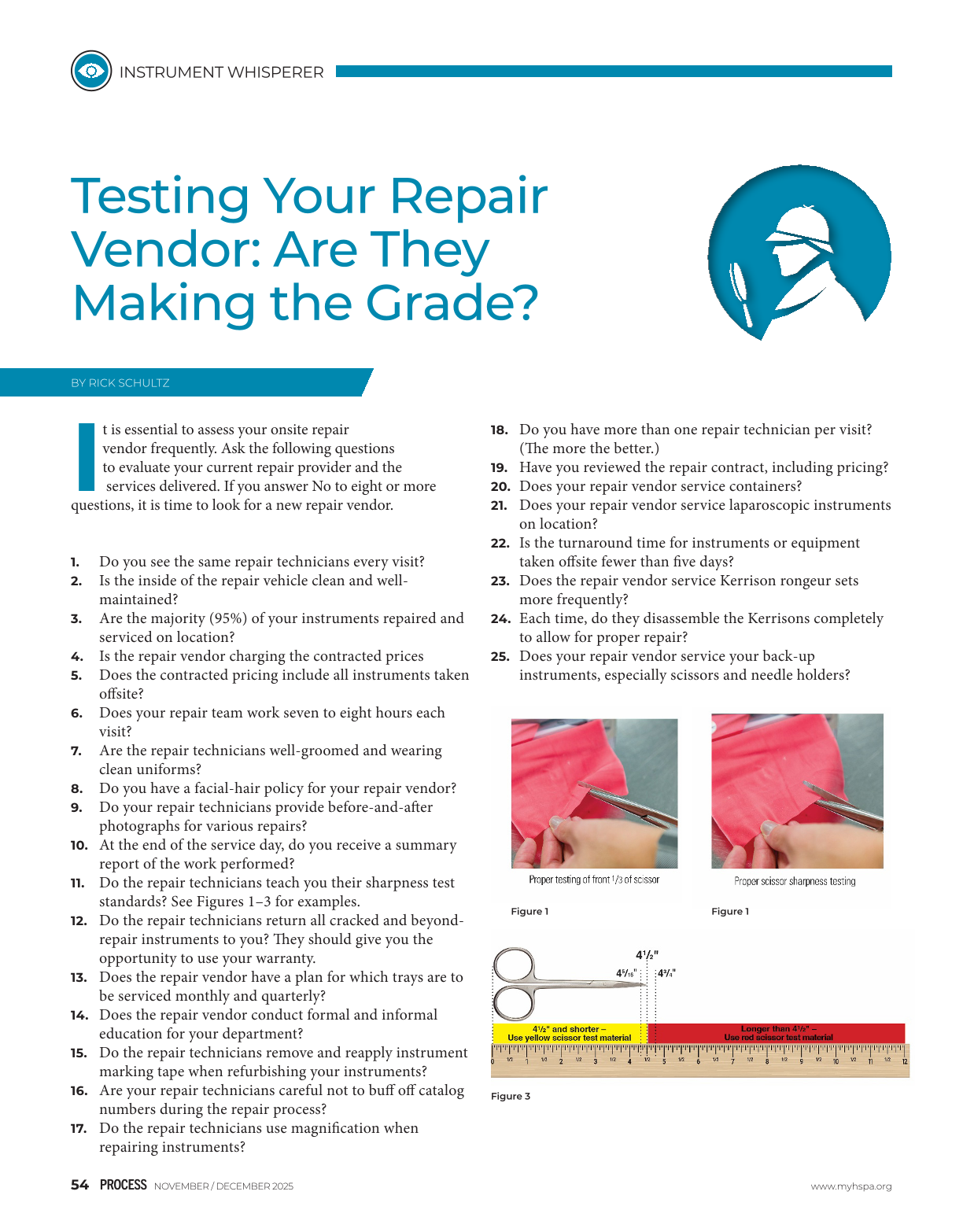 Testing Your Repair Vendor: Are They Making the Grade?, page 1